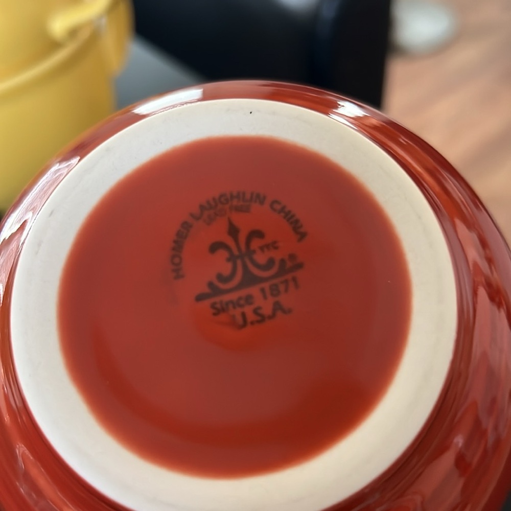 Vintage Paprika Homer Laughlin Fiestaware jumbo mug - Picture 2 of 2